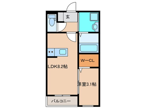 光陽マンション古賀天神の物件間取画像